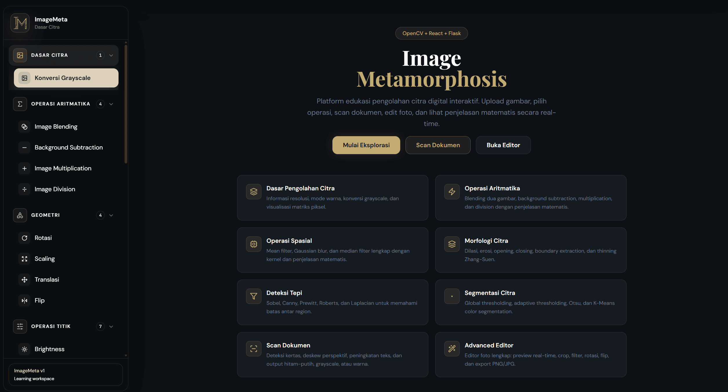 Image Metamorphosis project screenshot